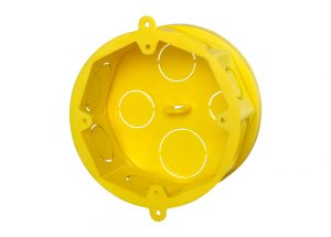 Caixa Luz Octogonal com Fundo Móvel para Eletroduto Flexível Corrugado