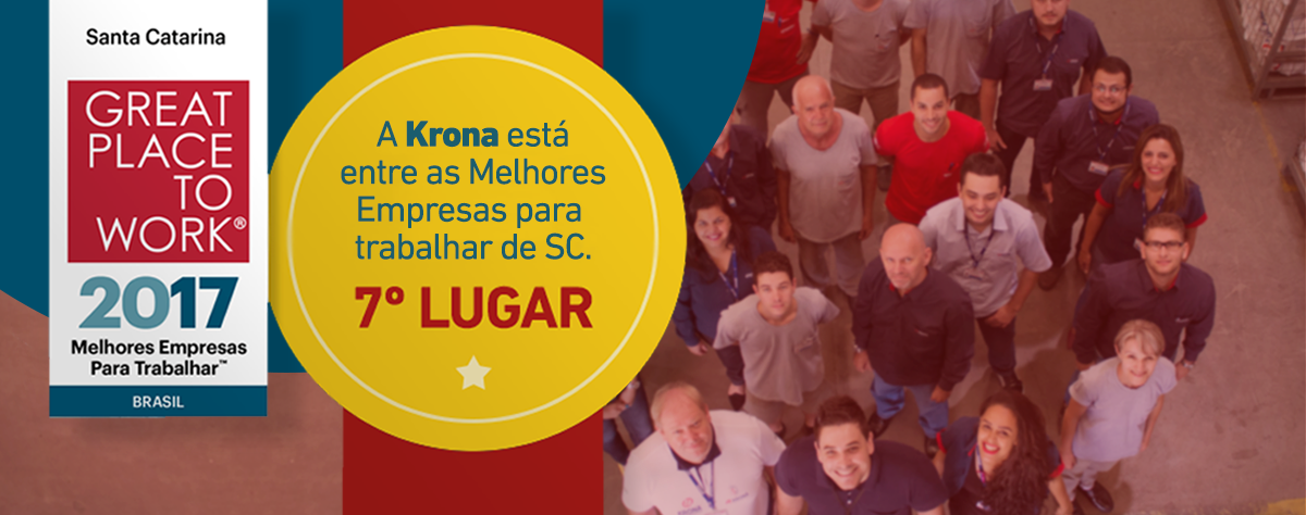 A Krona está entre as Melhores Empresas para Trabalhar em SC!