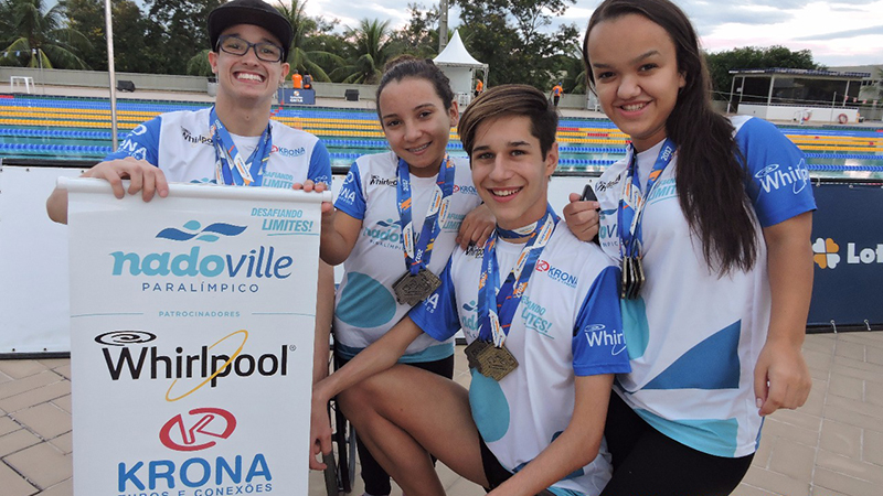 Nadoville/Krona, conquista 7 medalhas na 1ª fase nacional do Circuito Loterias Caixa Brasil Paralimpico