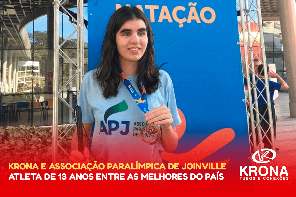 Atleta joinvilense de 13 anos entre as melhores nadadoras do país.