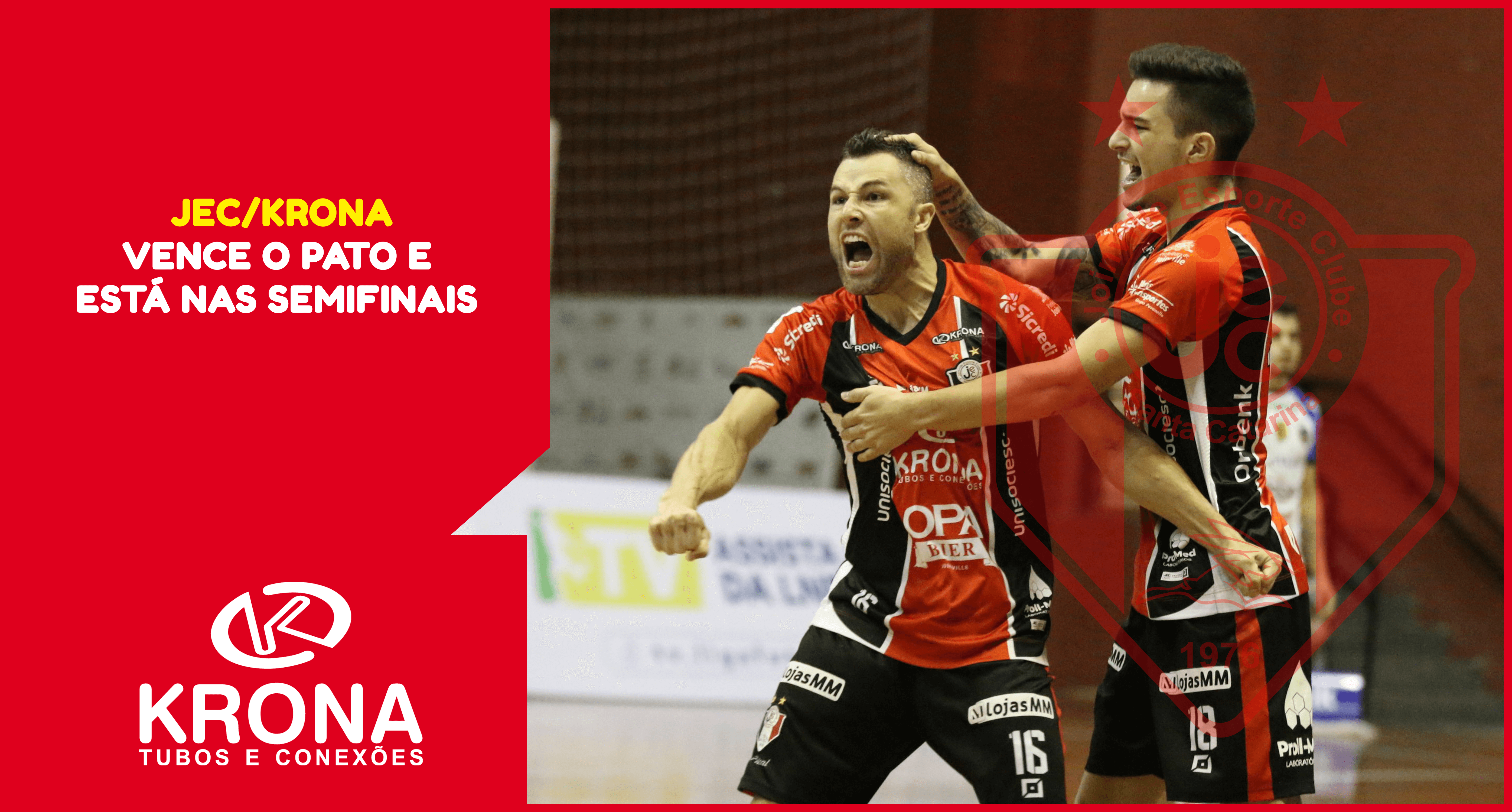 JEC/Krona vence o Pato Futsal e está nas semifinais