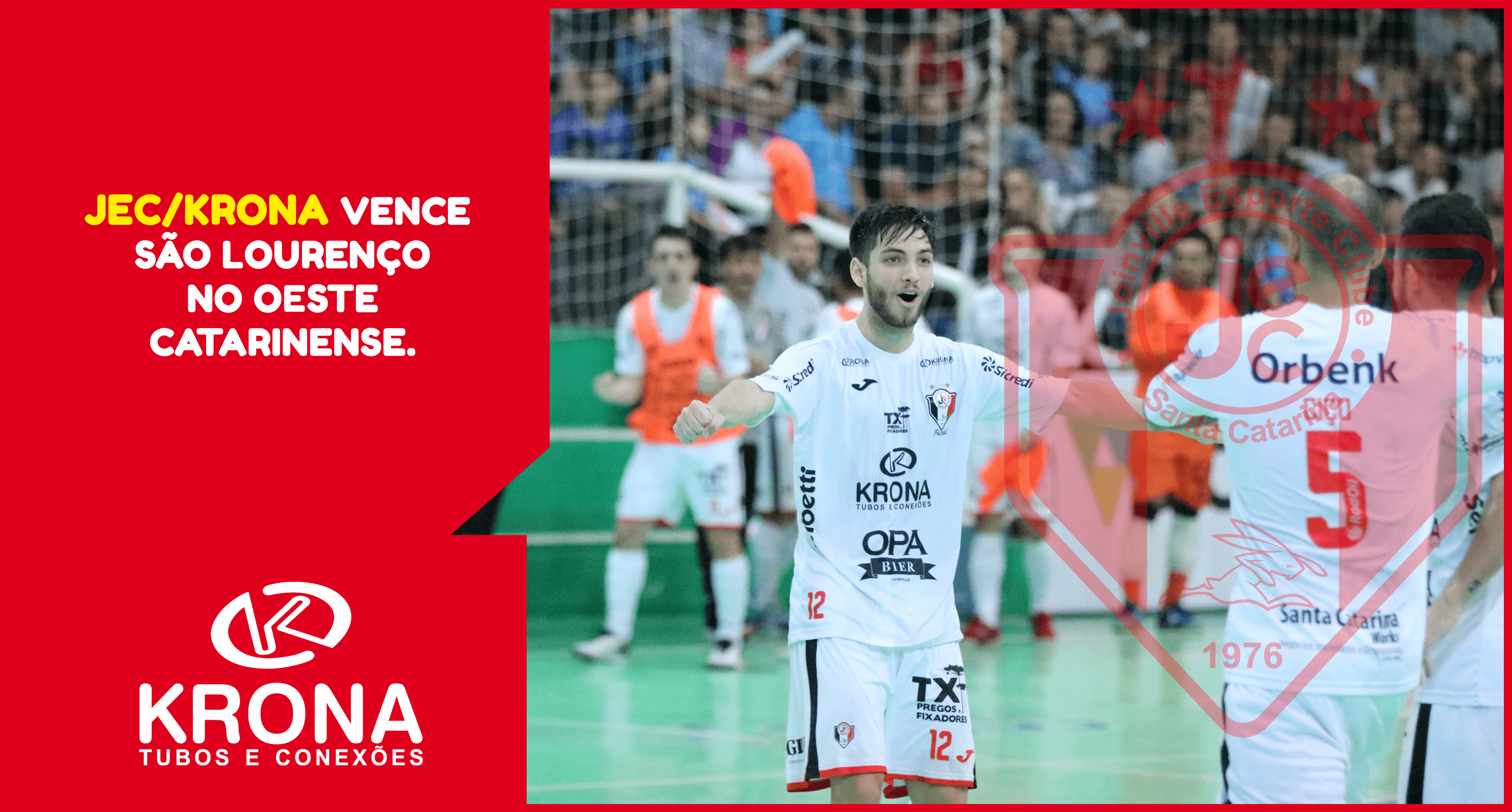 JEC/KRONA VENCE SÃO LOURENÇO NO OESTE CATARINENSE!!