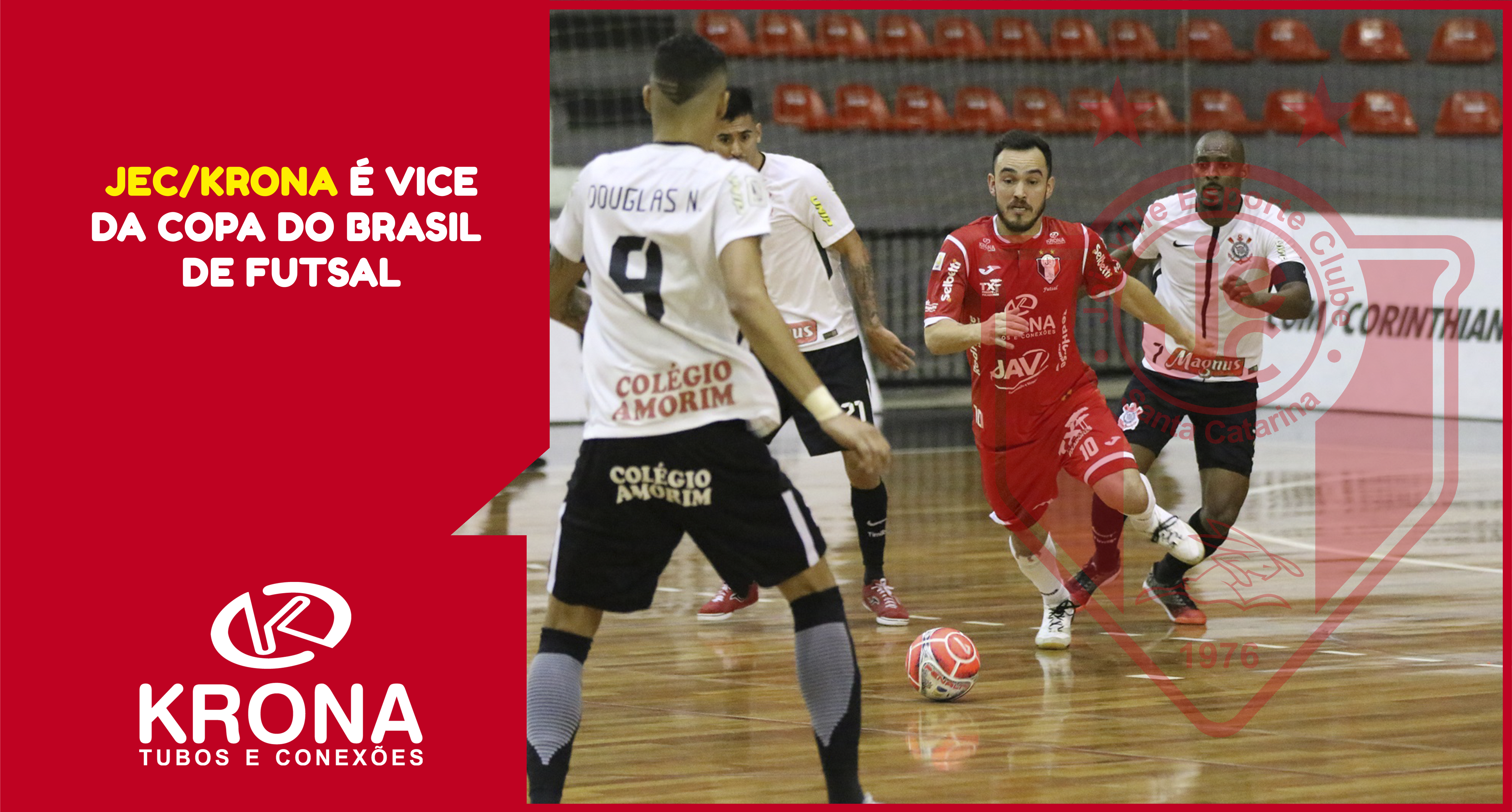 JEC/Krona é vice na Copa do Brasil de Futsal.
