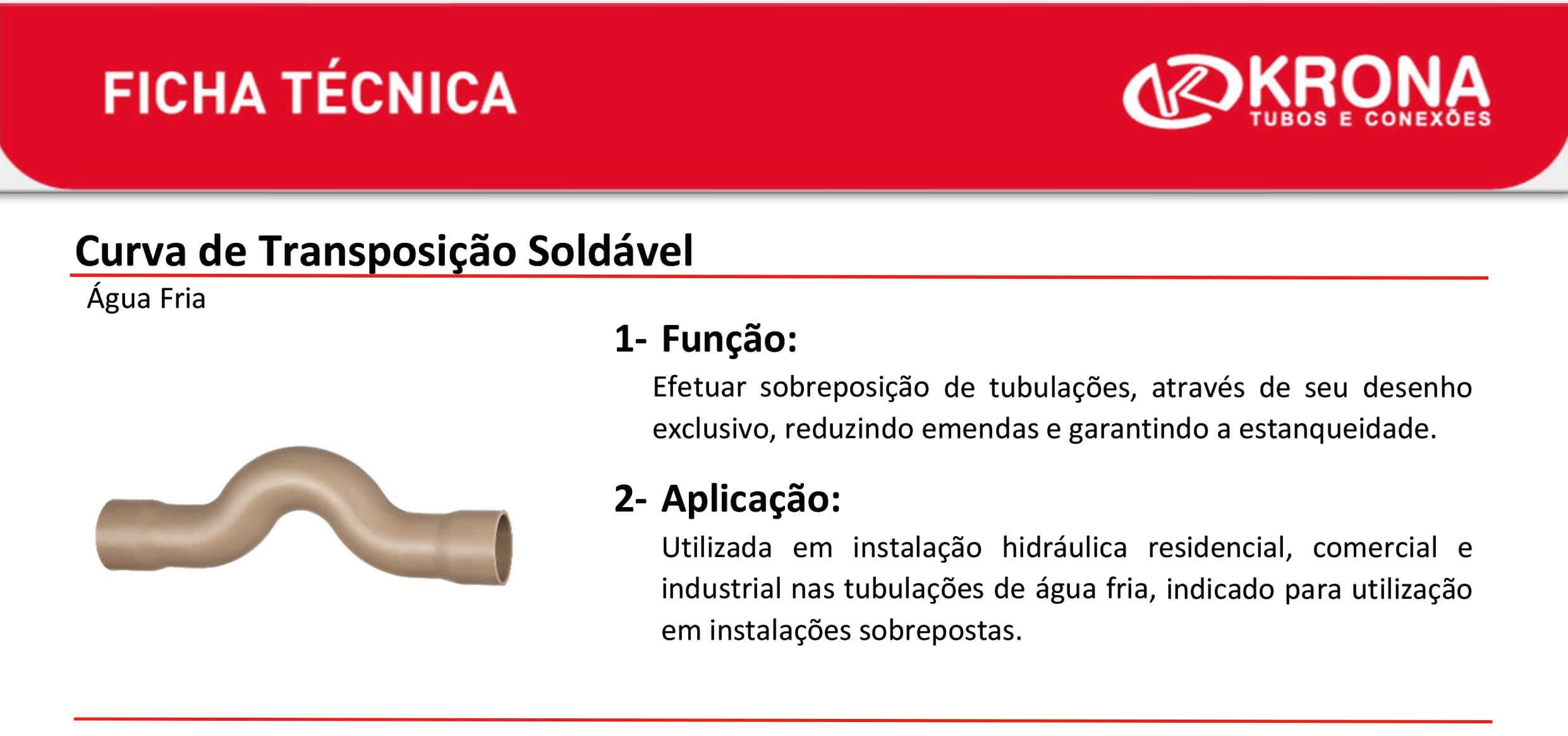 Ficha Técnica – Curva de Transposição Soldável