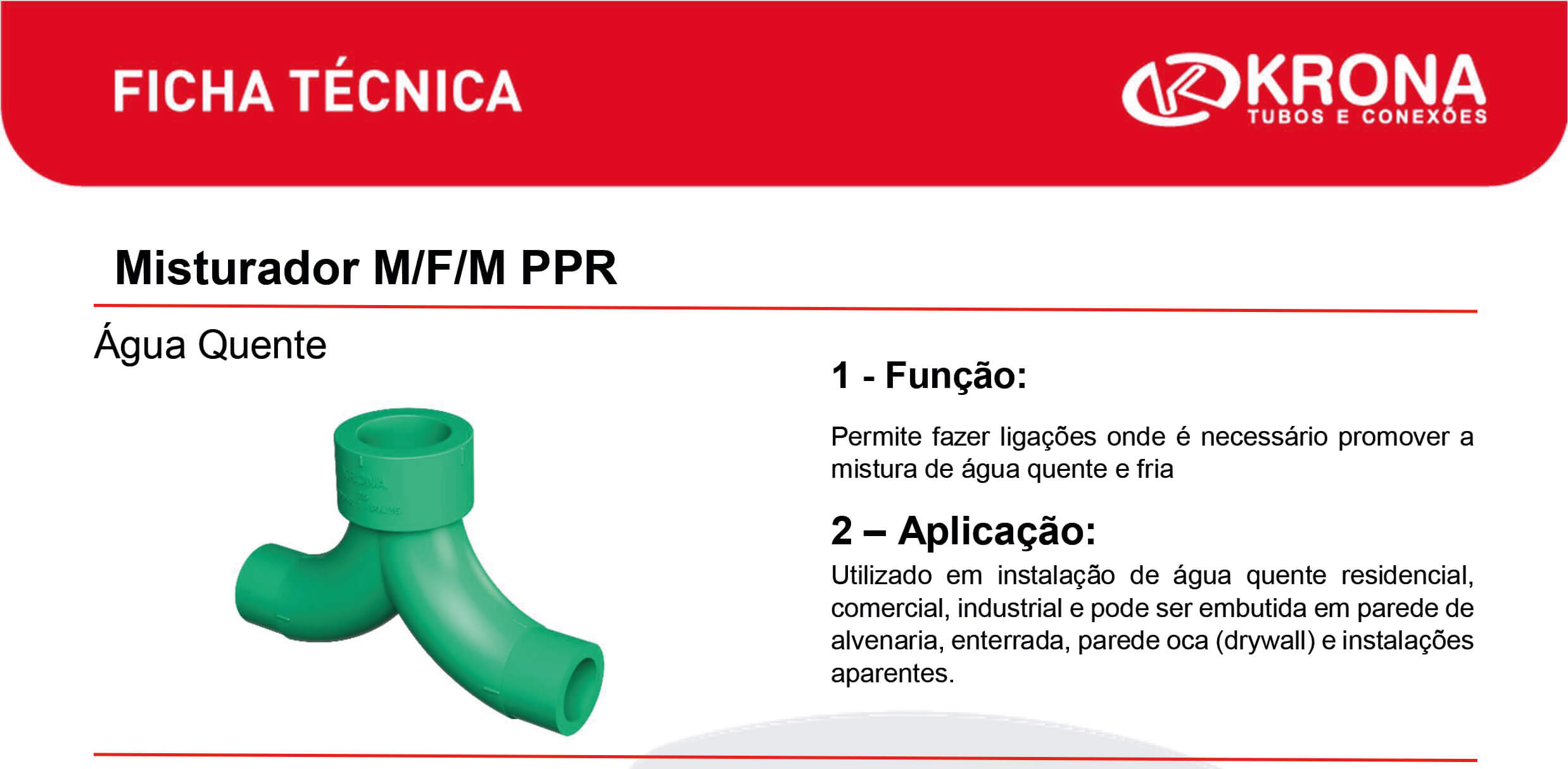 Ficha Técnica – Misturador M_F_M PPR