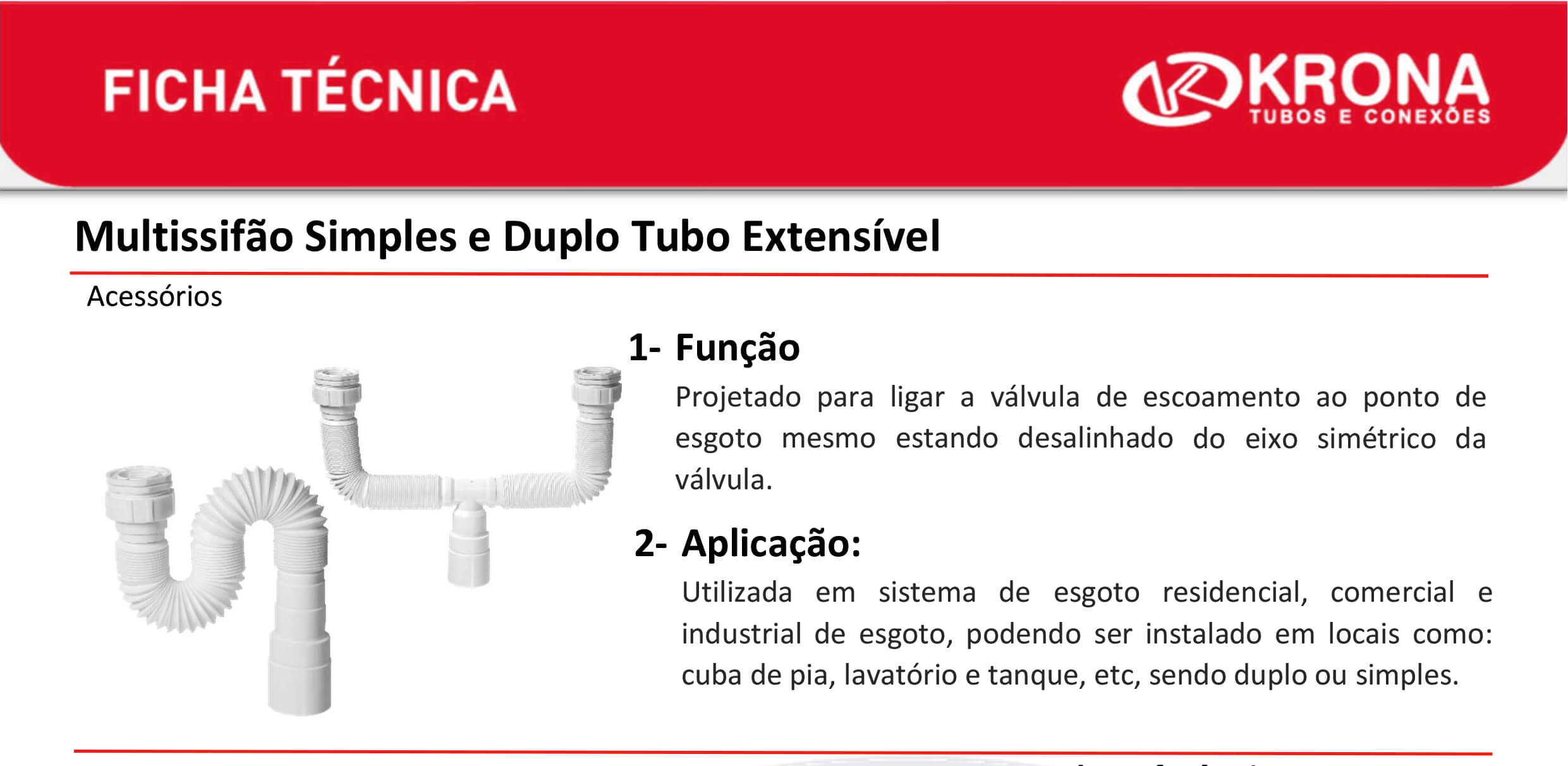 Ficha Técnica – Multissifão Simples e Duplo Tubo extensível