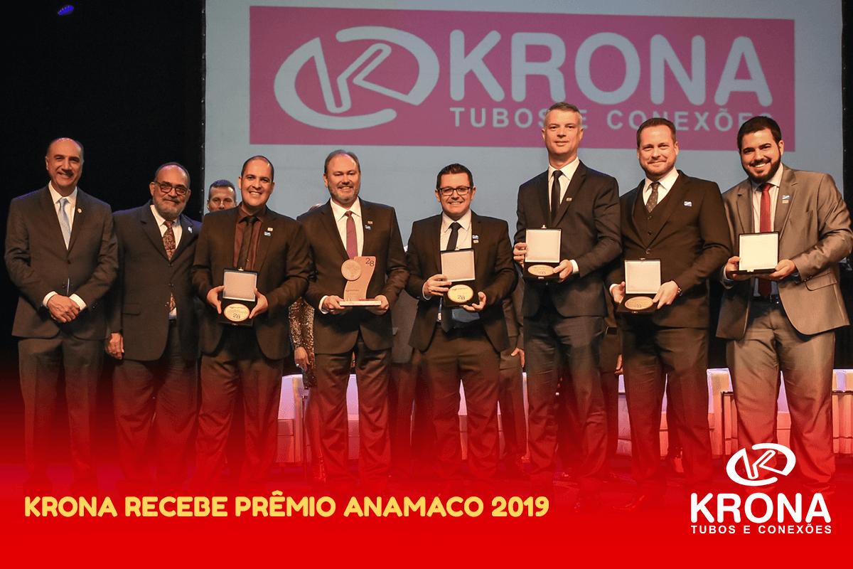 Krona recebe Prêmio Anamaco 2019.