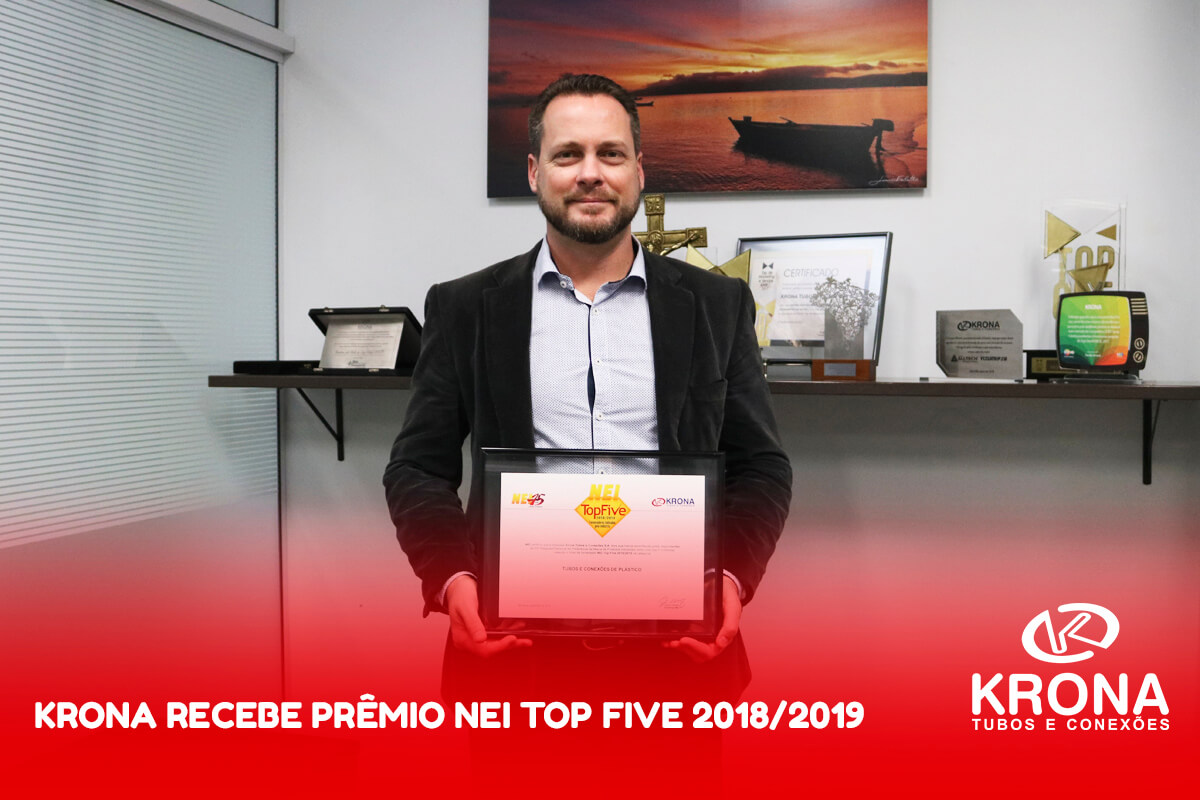 KRONA RECEBE PRÊMIO NEI TOP FIVE 2018/2019.