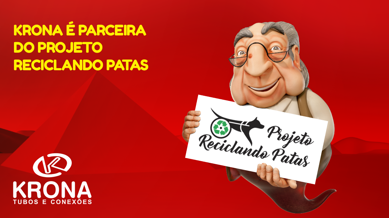 Krona é parceira do projeto reciclando patas.