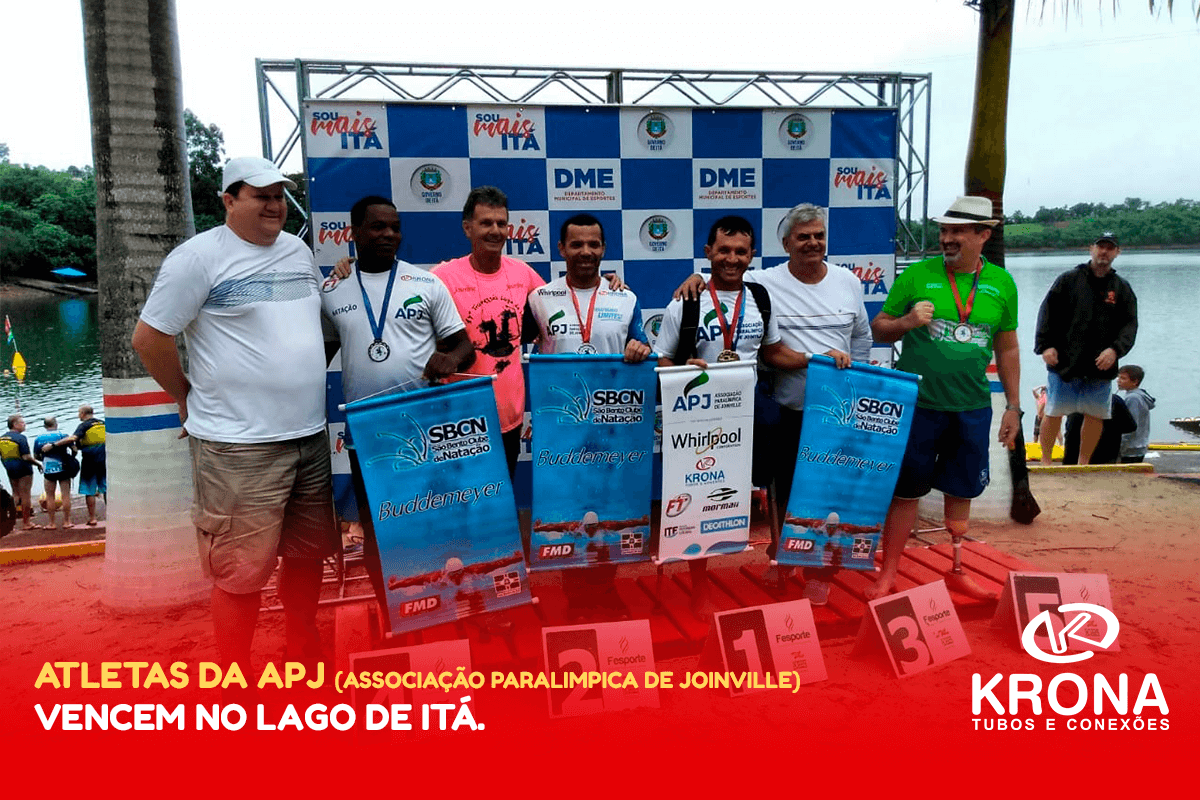 Atletas da APJ (Associação Paralímpica de Joinville) vencem no lago de Itá.