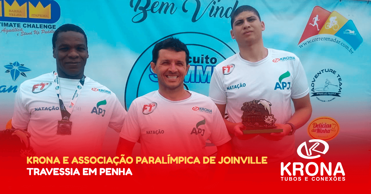 Krona e Associação Paralímpica de Joinville na Travessia em Penha.