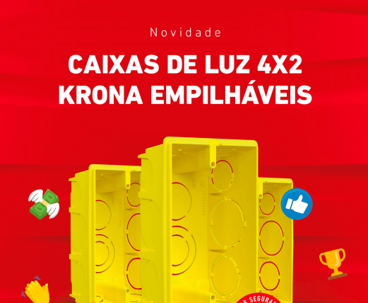 Flyer Caixa de Luz 4×2 Krona Empilháveis
