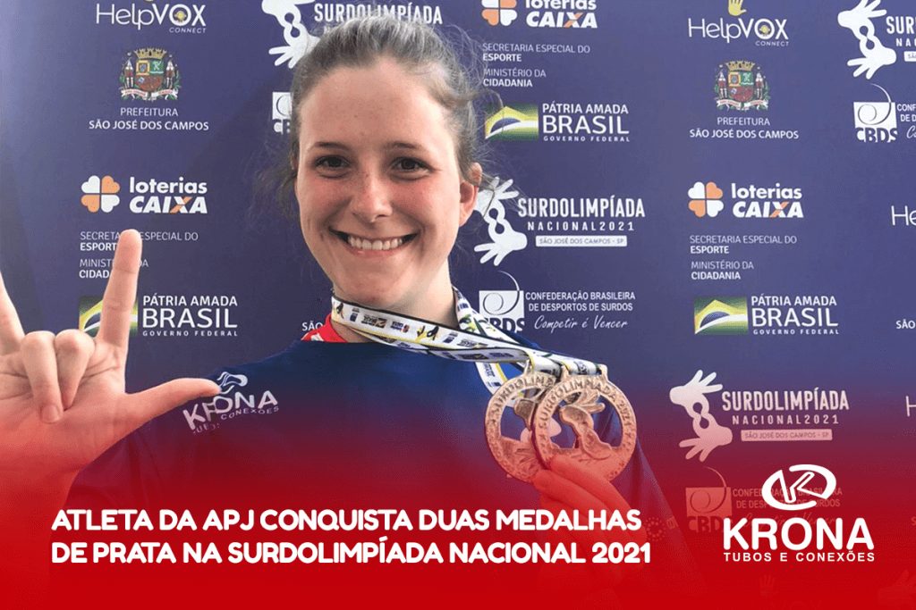 Atleta da APJ conquista duas medalhas de prata na Surdolimpíada Nacional 2021