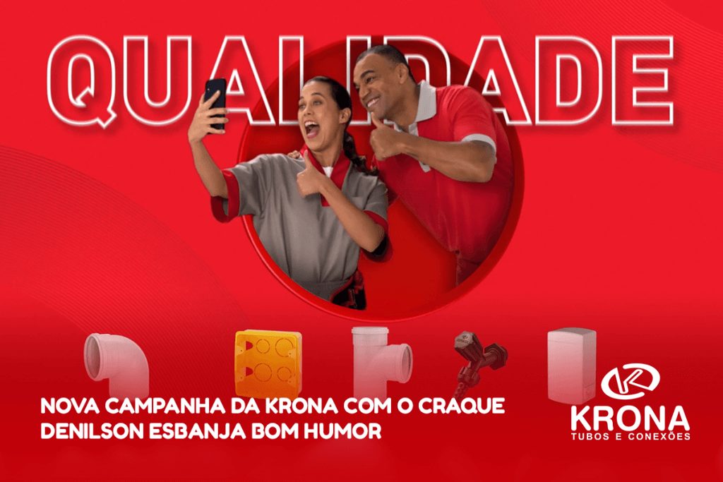 Nova campanha da Krona com o craque Denilson esbanja bom humor