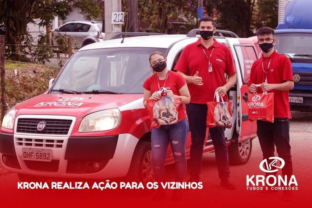 Krona realiza ação para os vizinhos