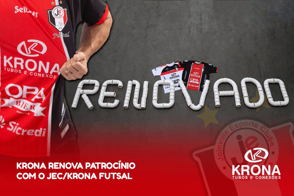 Krona renova patrocínio com o JEC/Krona Futsal