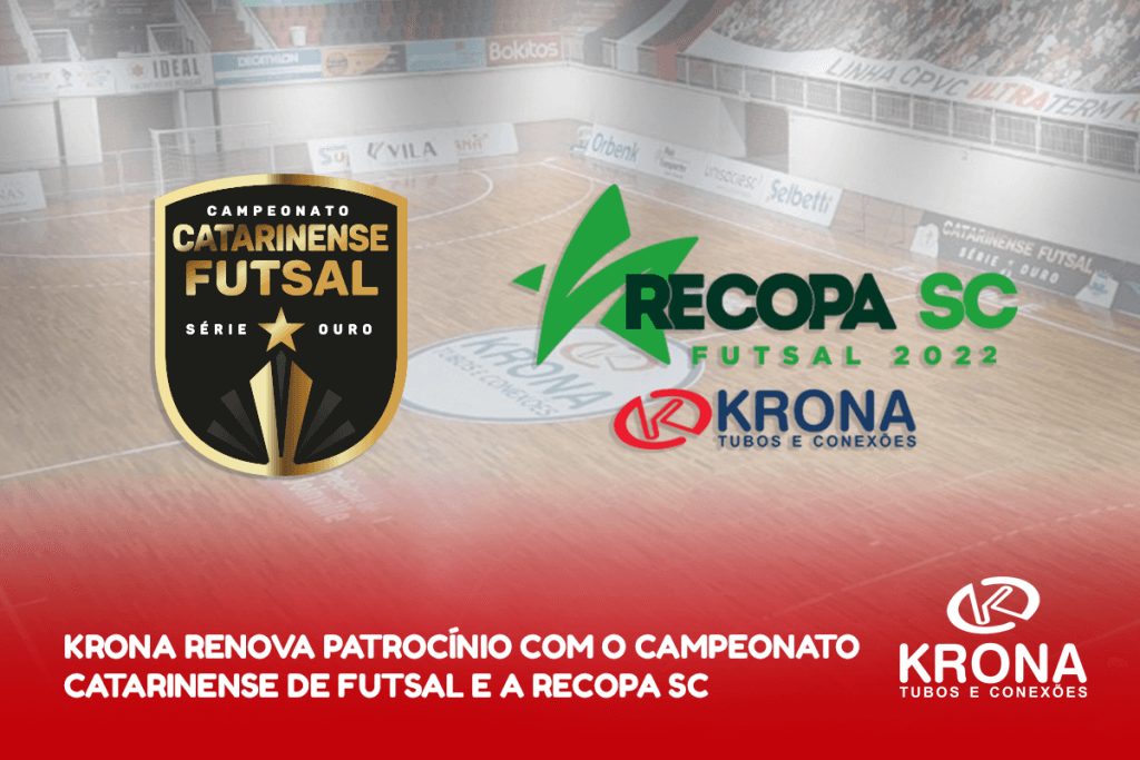 Krona renova patrocínio de competições do futsal catarinense