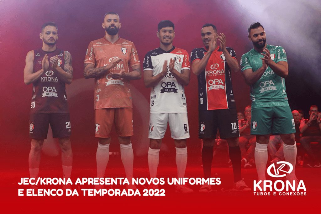 JEC/Krona apresenta novos uniformes e elenco da temporada 2022