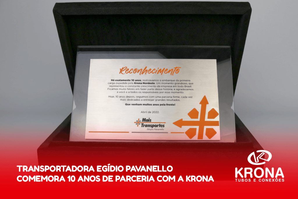 Transportadora Egídio Pavanello comemora 10 anos de parceria com a Krona