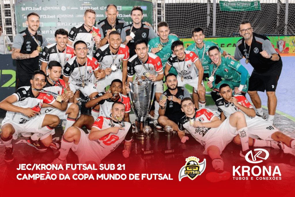 JEC/Krona é campeão invicto da etapa nacional da Copa Mundo do Futsal Sub-21