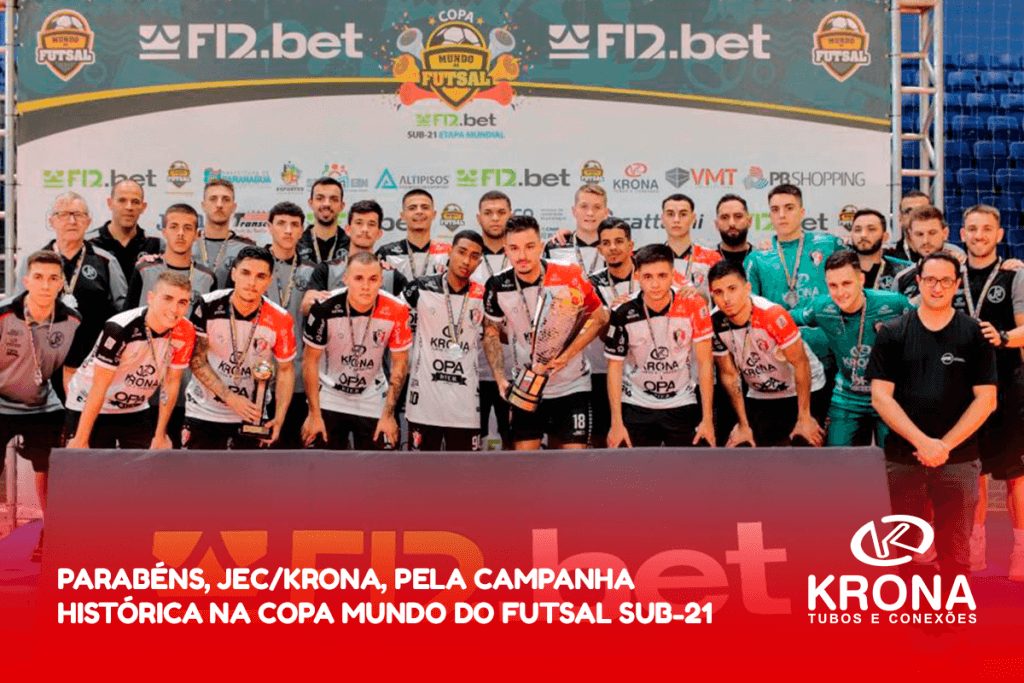 JEC/Krona faz campanha histórica na Copa Mundo do Futsal Sub-21