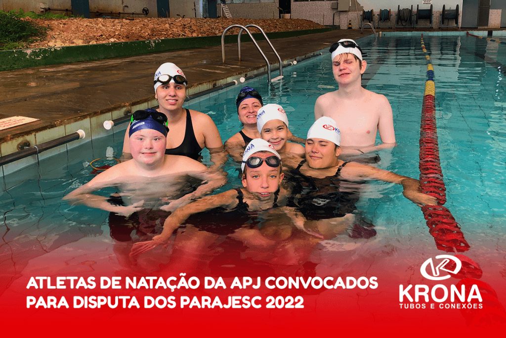 Atletas de natação da APJ convocados para disputa dos Parajesc 2022