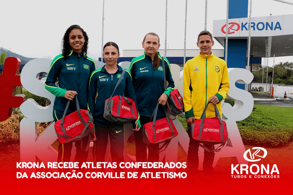 Krona recebe atletas confederados da Associação Corville de Atletismo