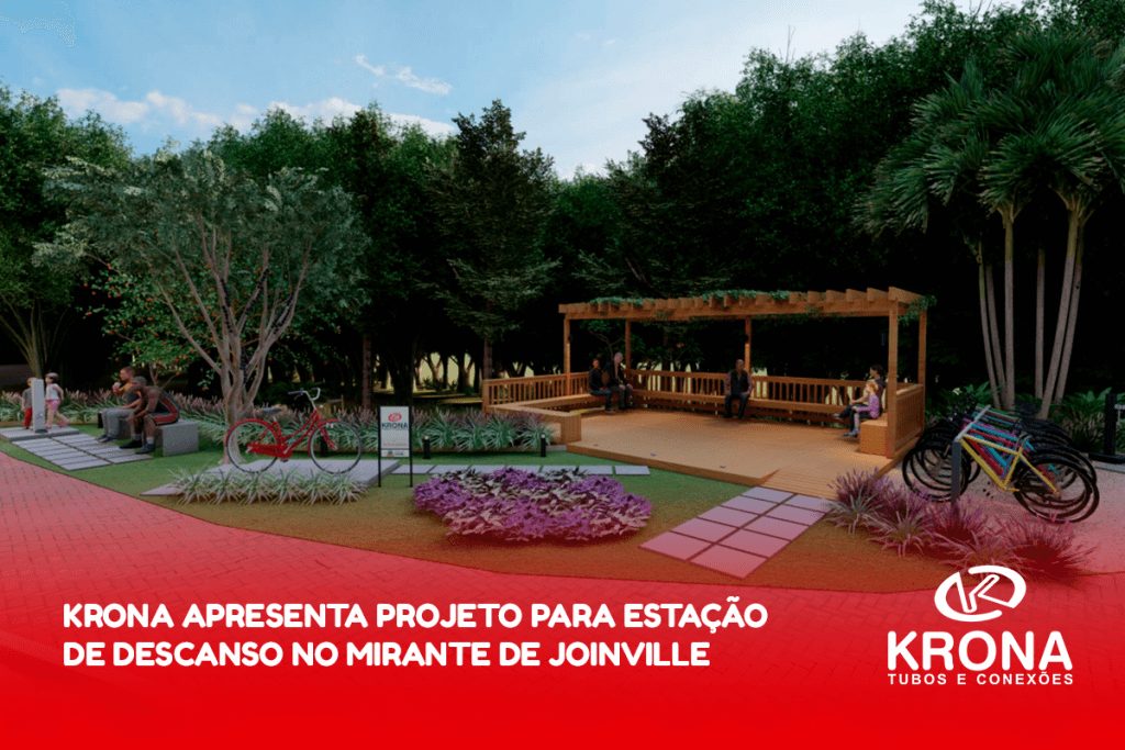 Krona inicia obra para estação de descanso no mirante de Joinville