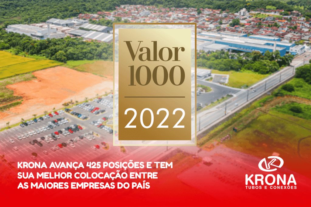 Krona avança 425 posições e tem sua melhor colocação entre as maiores empresas do país