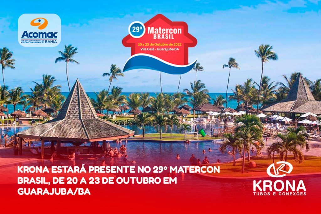 Krona estará presente no 29º Matercon Brasil