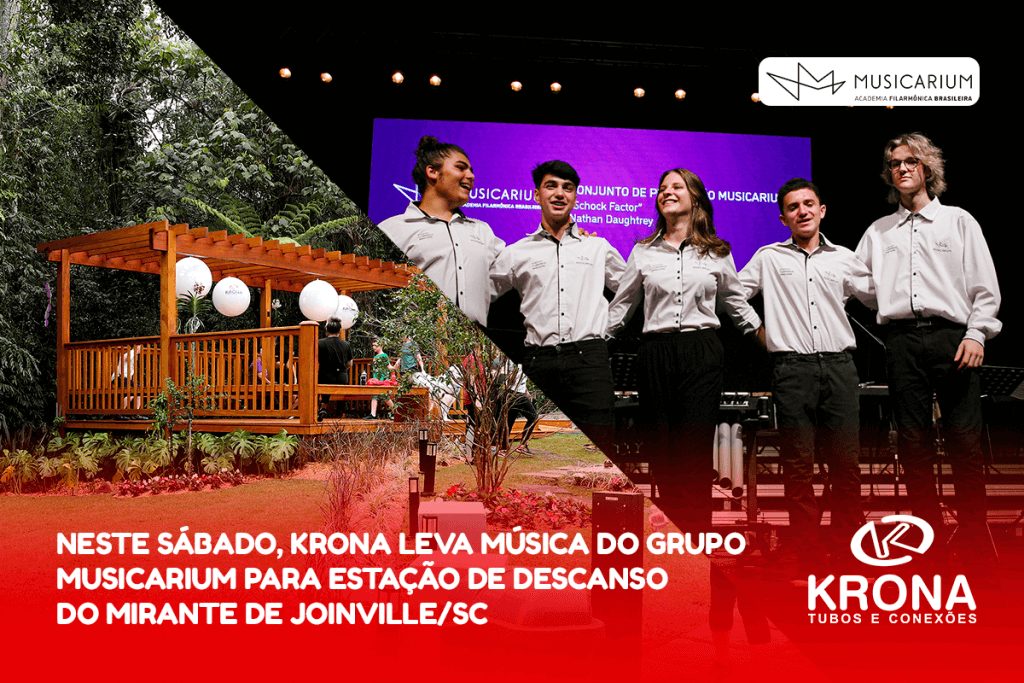 Krona leva música do Grupo Musicarium para estação de descanso do mirante de Joinville