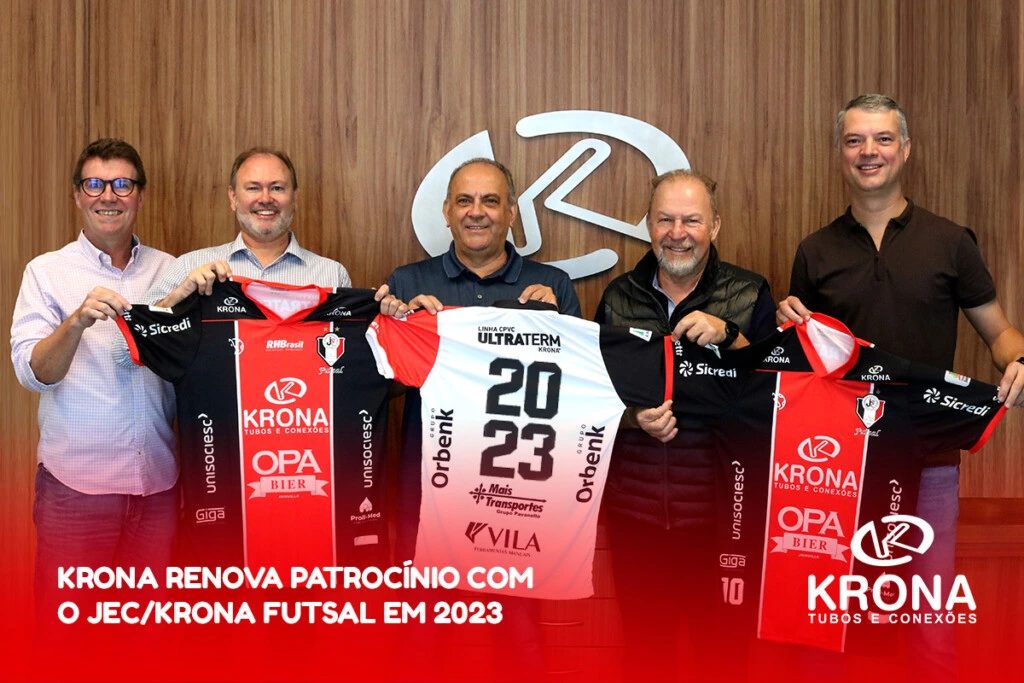 Krona renova patrocínio com JEC Futsal pelo 19º ano
