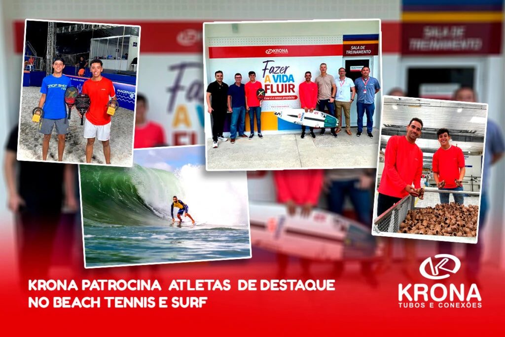 Krona Patrocina Atletas de Destaque no Beach Tennis e Surf
