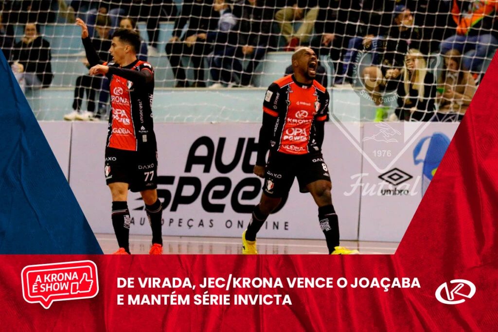 De virada, JEC/Krona vence o Joaçaba e mantém série invicta