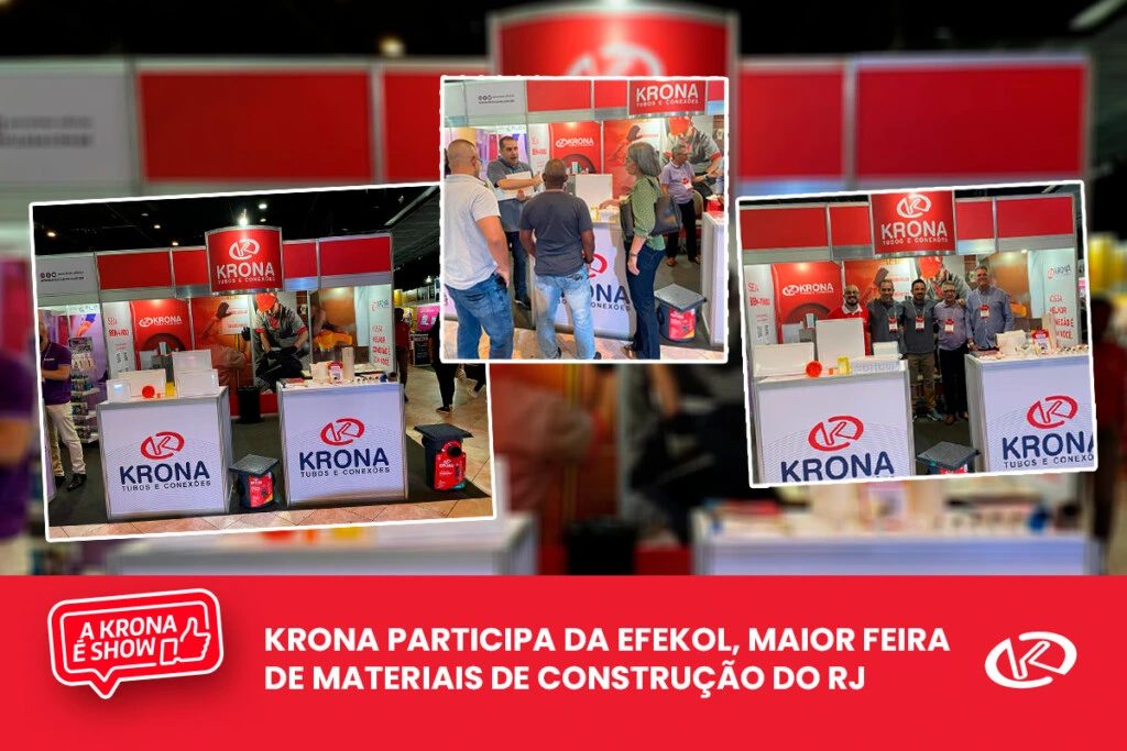 Krona participa da Efekol, maior feira de materiais de construção do Rio de Janeiro