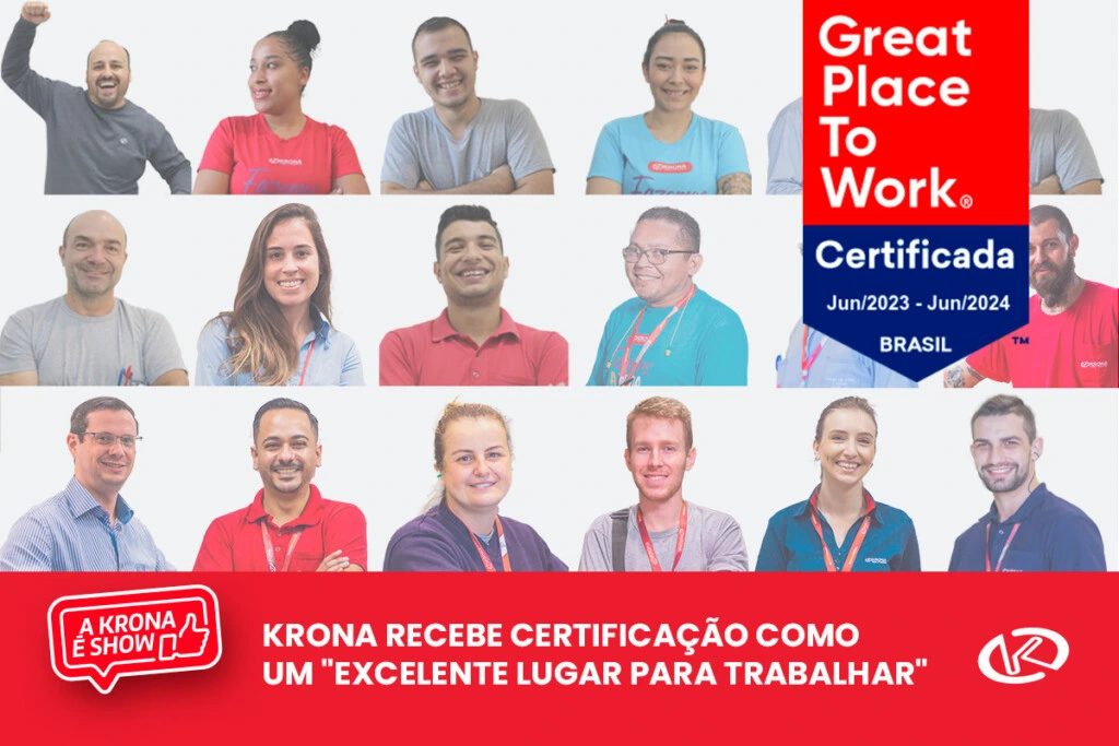 Krona recebe certificação como um “Excelente Lugar para Trabalhar”