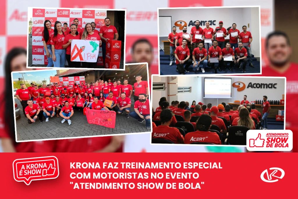 Krona faz treinamento especial com motoristas no evento “Atendimento Show de Bola”