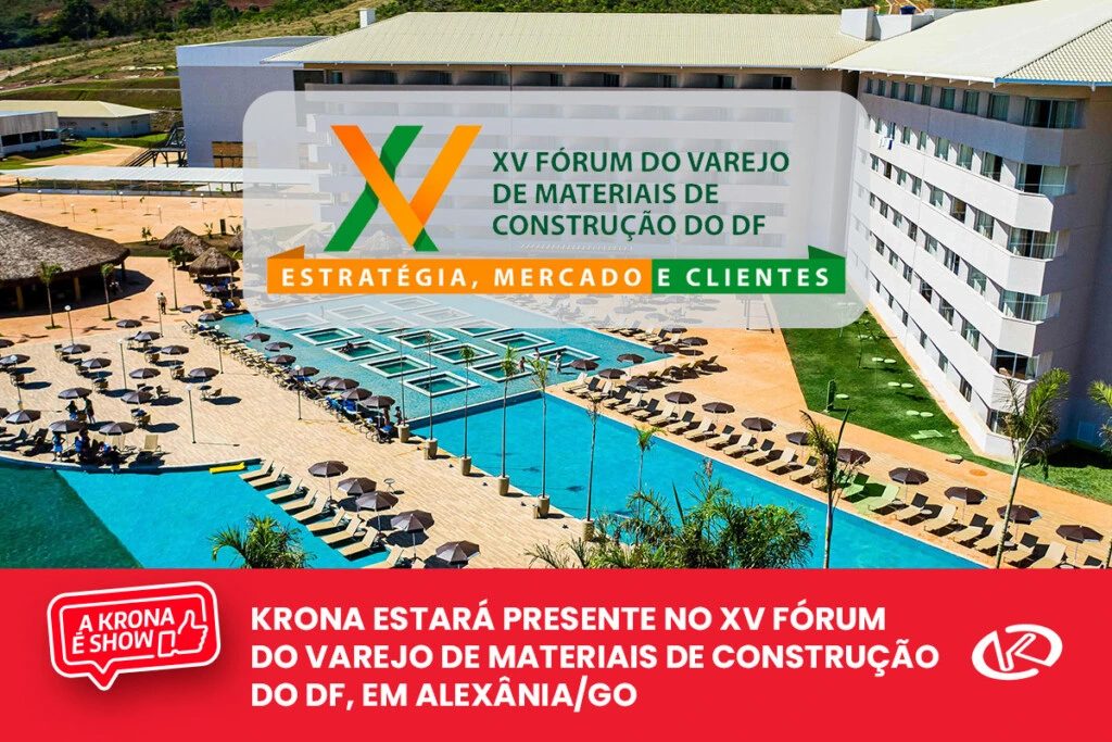 Krona leva seus produtos ao Fórum do Comércio Varejista de Materiais de Construção do Distrito Federal