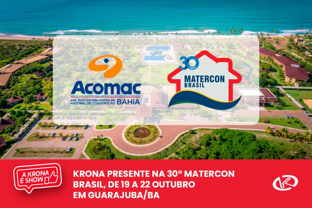 Krona presente na 30° Matercon Brasil