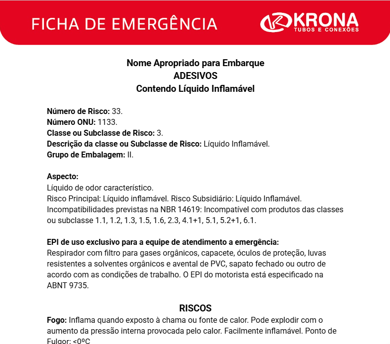 Ficha de Emergência