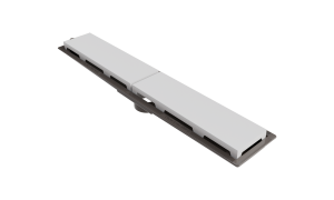 Ralo Linear PVC Sifonado 50 cm Saída Central Acab. Branco