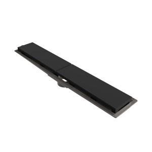 Ralo Linear PVC Seco 50 cm Acab. Preto