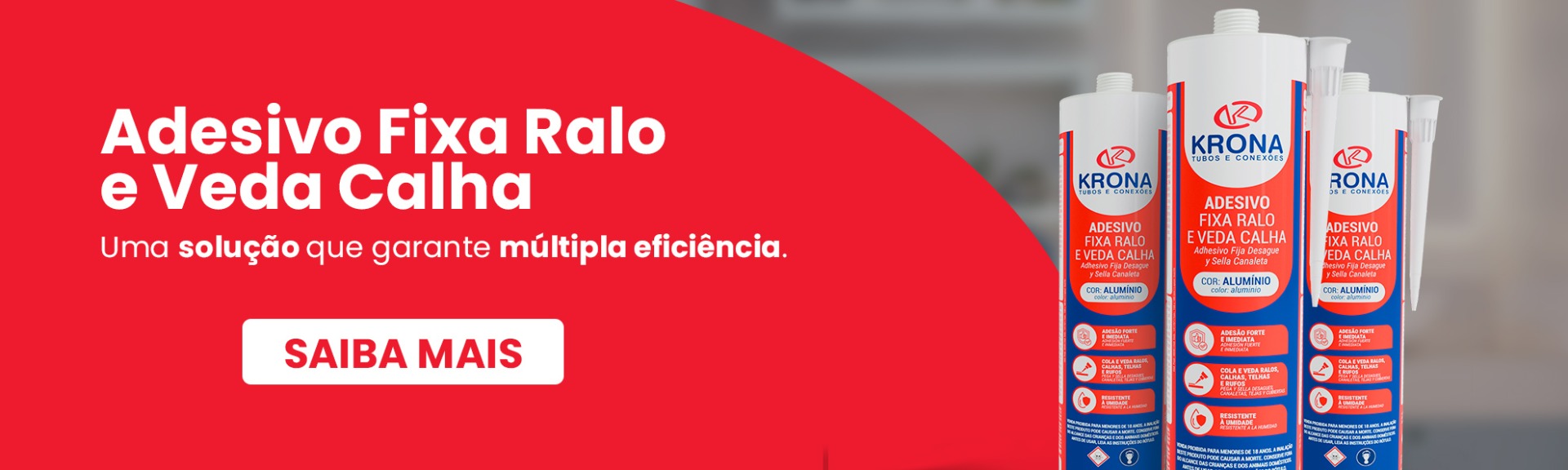 Adesivo Fixa Ralo e Veda Calha